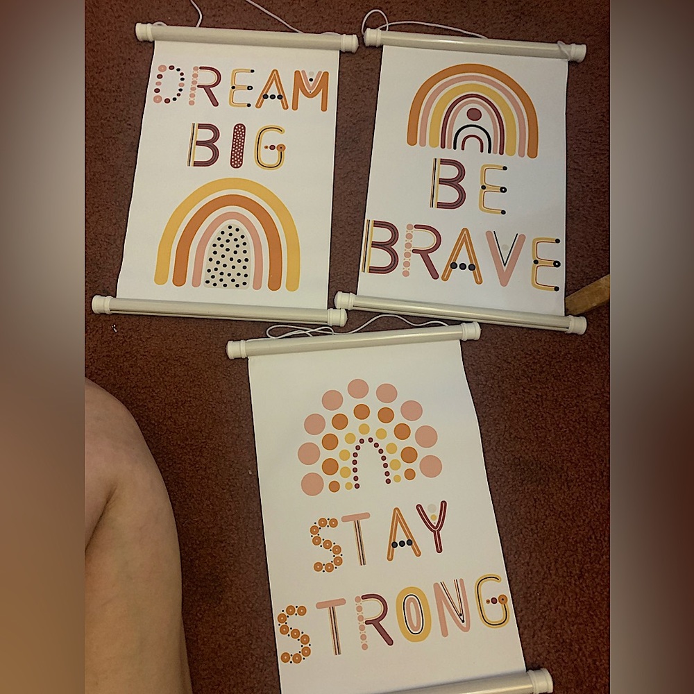 Three inspirational signs 8”x12”